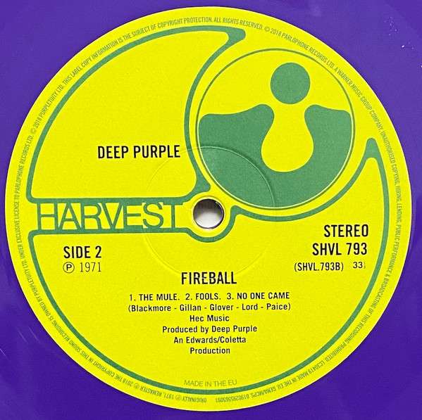 Deep Purple – Fireball LP